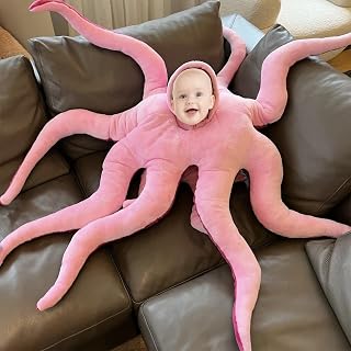 Baby Octopus Costume, Wearable Giant Stuffed Animal - Fun Dress Up Gift for Boys & Girls Birthday