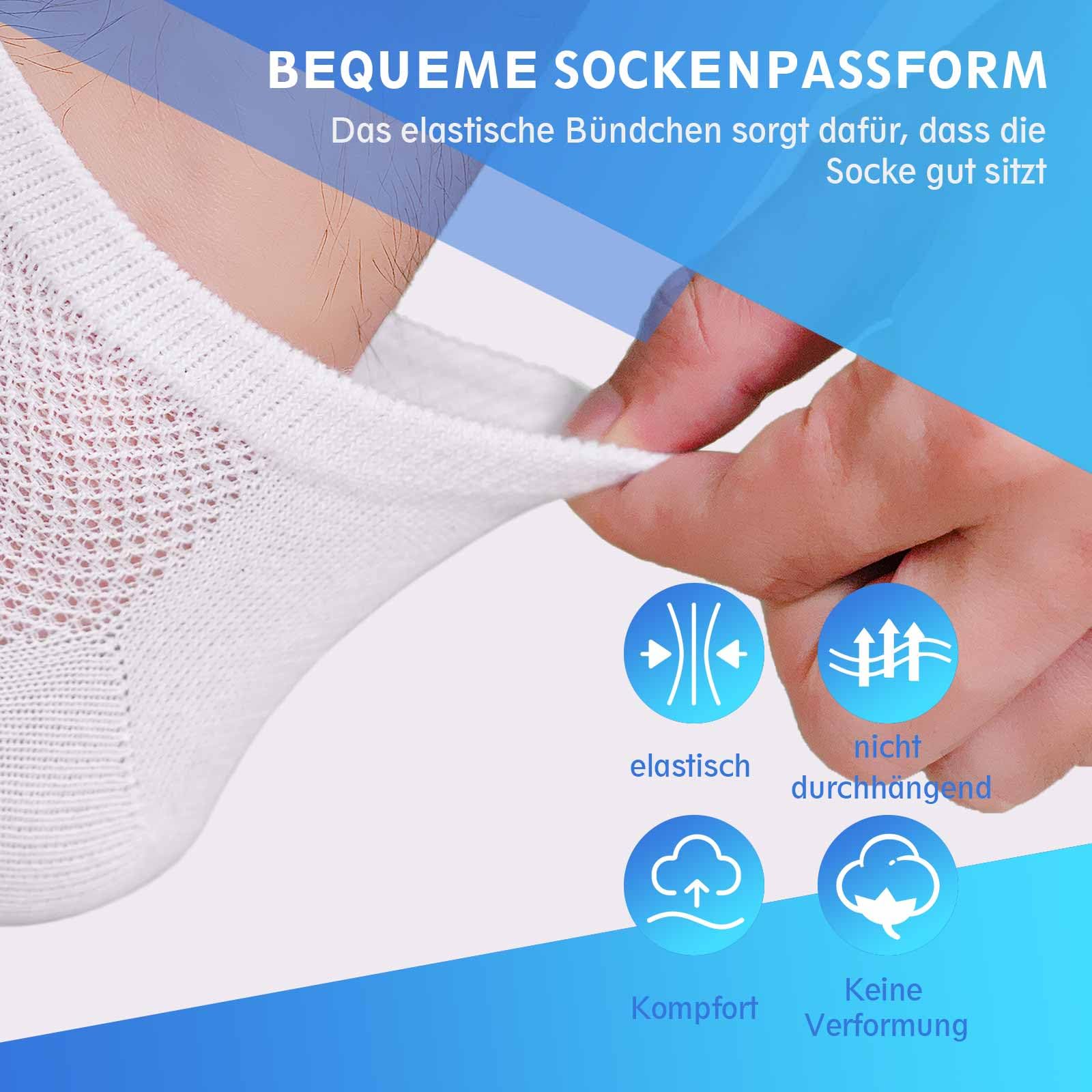 PUTUO Zehensocken für Herren Sneaker Socken: Laufsocken mit 5 Zehen aus Baumwolle Männer Kurz Sportsocken Atmungsaktiv Sneakersocken Anti-blasen Wandersocken für Herren 5 Paar