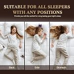 SHERWOOD Hotel Collection Pillows with Luxury Down Alternative Filling and 260 TC Cotton Cover (White Grid, King 20x36 inch)