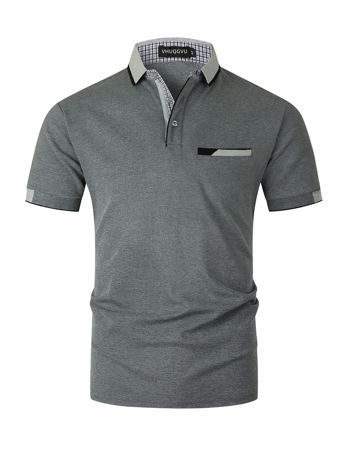 VHUQGVU Polo Uomo Manica Corta Slim-Fit Polo Golf da Uomo con Colletto Poloshirt Casual a Manica Corta T Shirts