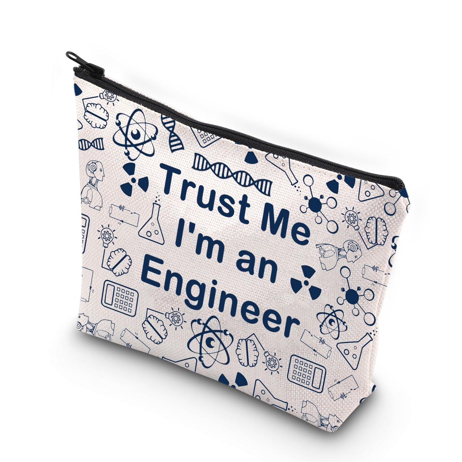 WCGXKO Engineer gifts Engineer Graduation gift Trust Me I'm An Engineer Zipper Pouch Makeup Bag, an Engineer, Zipper