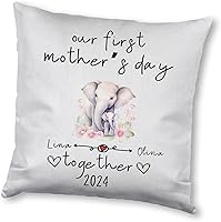 Vista 12 de Generic Elephant Matching for Mother's Day, Personalised Pillow Case Decor for Home, Present for Mom, Grandmother, for Her, Square
