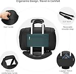 Underseat Carry On Luggage Lightweight Travel Tote Weekender Bag Overnight Duffle for Trip, Travel Essentials Personal Item Travel Bag for Women and Men,Black
