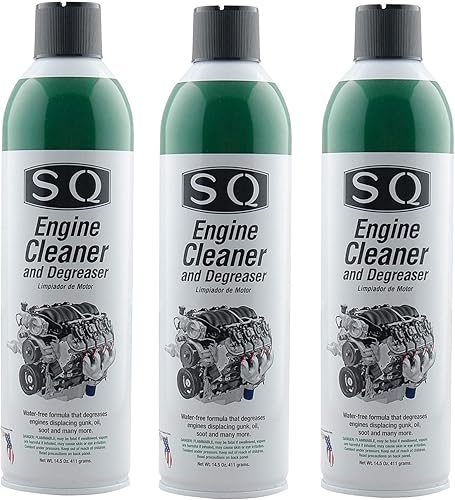 Miniatura 6 de SQ 3 limpiadores de frenos sin cloro, 3 desengrasantes de motor, 3 limpiadores de carburador, 3 aceites penetrantes