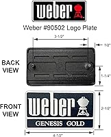 Vista 2 de Weber # 90502 Genesis Gold Logo Label