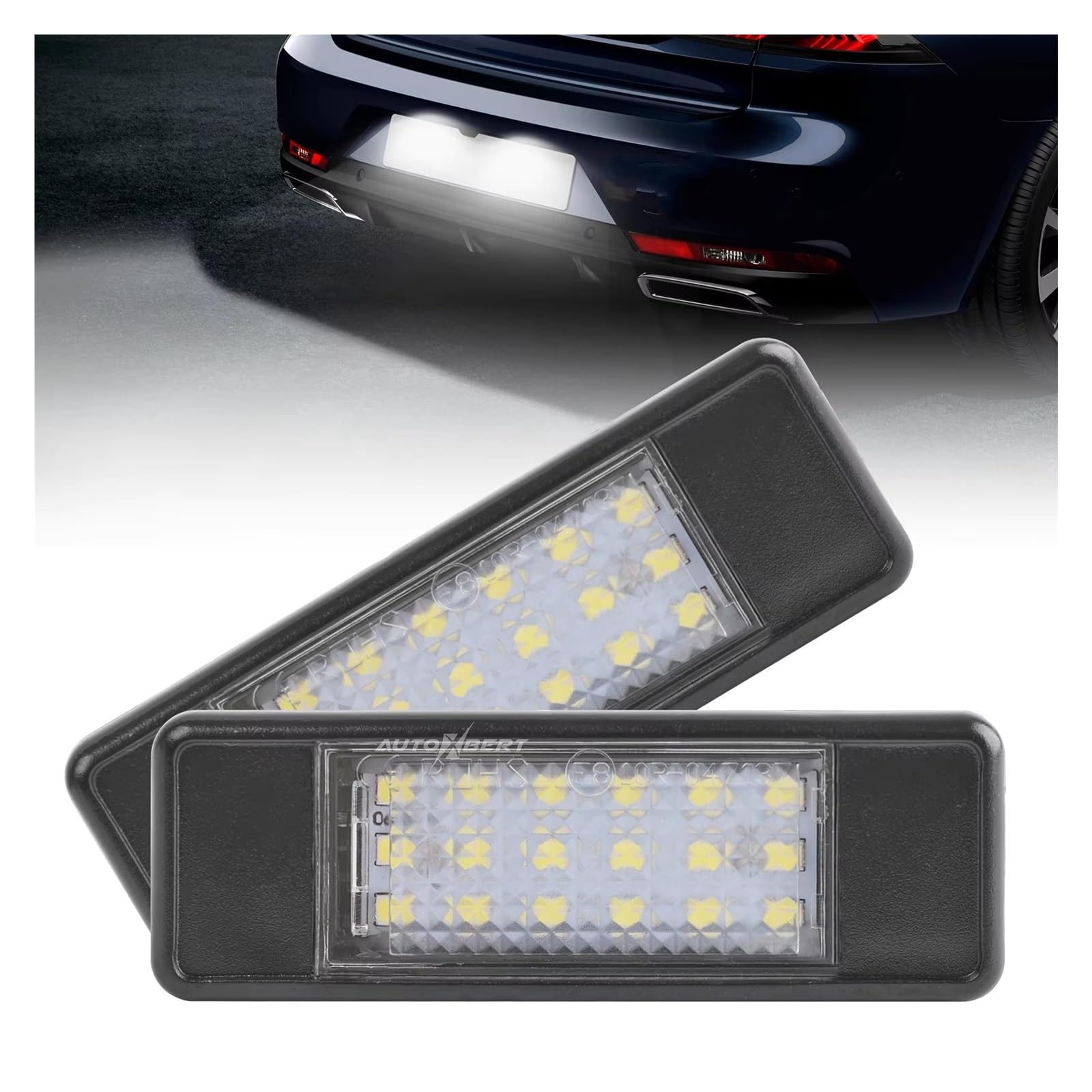 Lámpara matrícula trasera Citroen fundida solución LED 5