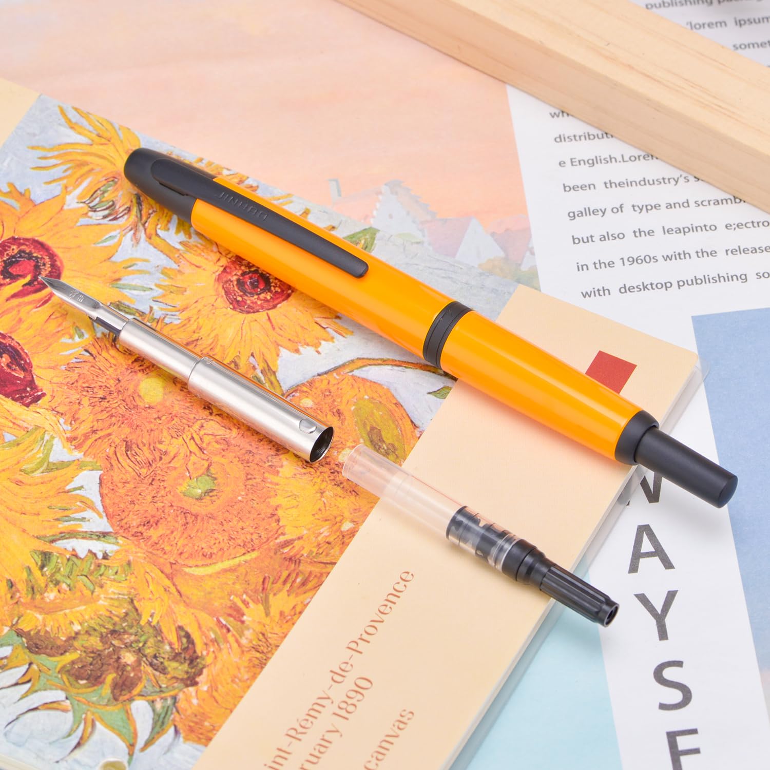 XIAOYU Jinhao 10 intrekbare vulpen, extra fijne penpunt (0,38 mm) met