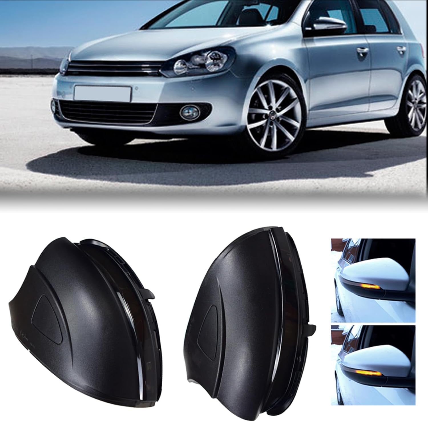 Indicatori di direzione dinamici a LED nello specchietto retrovisore per GOLF GTI 6 Golf MK6 2008-2012, R20 2008-2012
