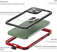 Vista 5 de Funda impermeable para iPhone 14 Pro Max, IP68 impermeable con protector de pantalla integrado, carcasa resistente y pesada para iPhone 14 Pro Max