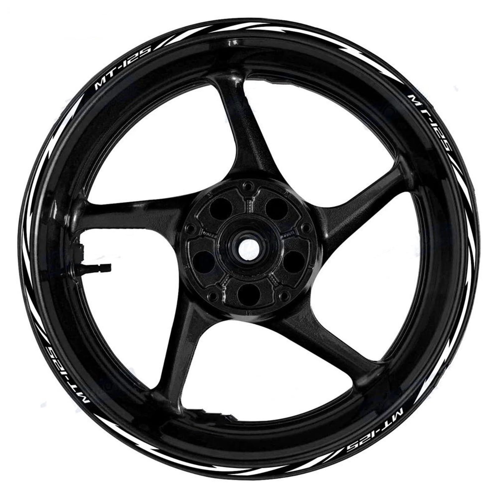 Motorcycle Wheel Stickers Rim Hub Tape Decal Sticker for Yamaha for MT-125 17 Inch(Color11)