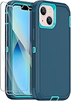 Vista 12 de Annymall Funda para iPhone 13 Mini con 2 protectores de pantalla, protección contra caídas a prueba de golpes, cuerpo completo, resistente, 3 capas
