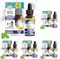 Vista 11 de GuruNanda Enjuague bucal concentrado (2 onzas líquidas), sin flúor, enjuague bucal de menta con aceites esenciales naturales, soporta 300 enjuagues