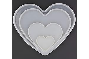 4Set Love Heart Shape Epoxy Mold