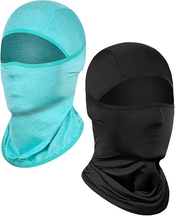Achiou 2 Pack Summer Cooling Silk Balaclava