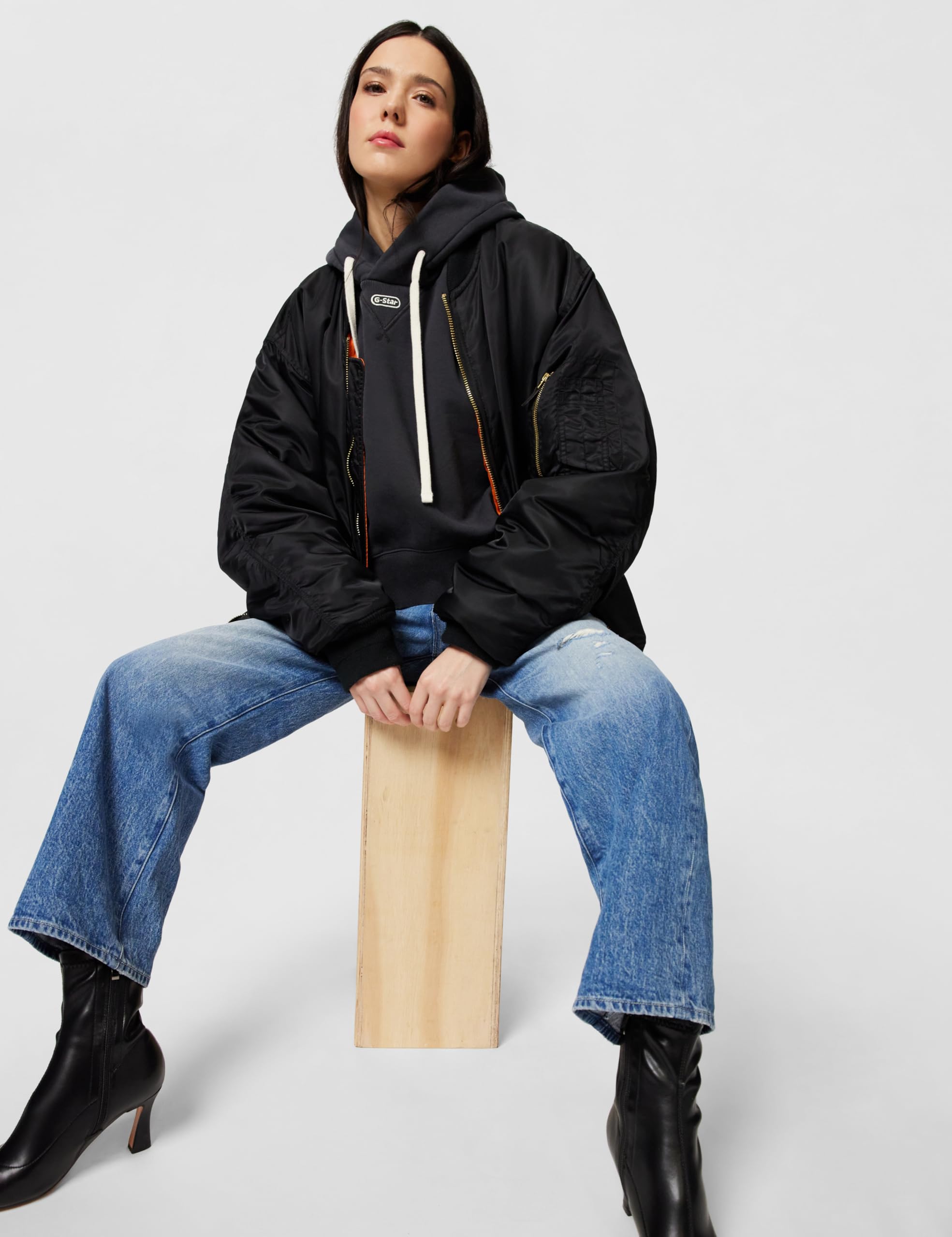 G-STAR Femmes Oversized Cropped Hoodie