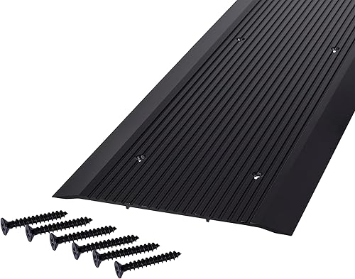 Umbral de puerta de aluminio de alta calidad de 12 pulgadas de ancho, umbrales para puertas, sillín de puerta plana de utilidad, perfil bajo,