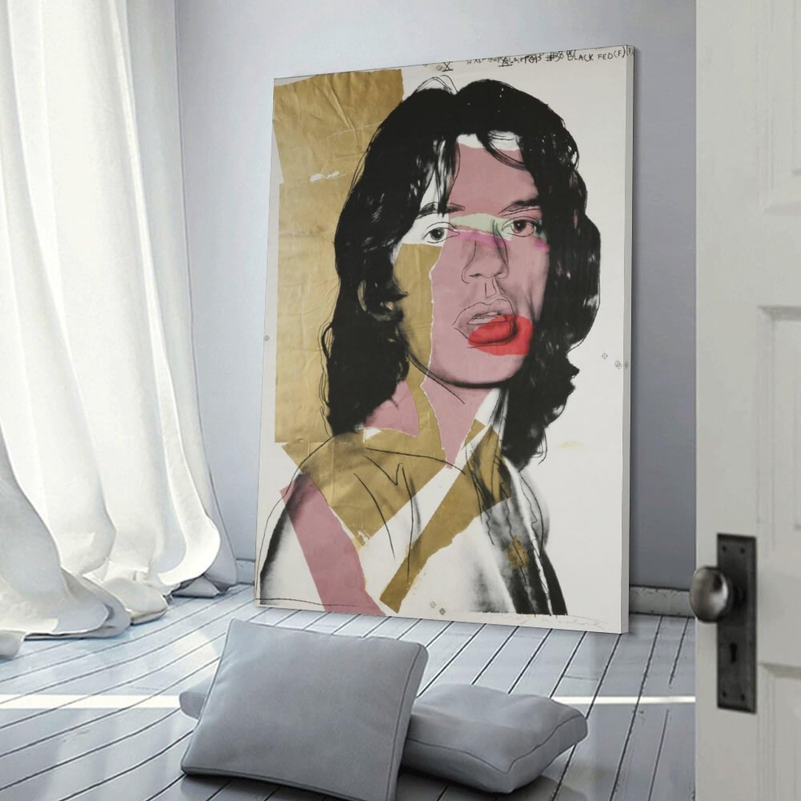 Amazon.co.jp: レトロアンディウォーホルミックジャガーポスター 絵画