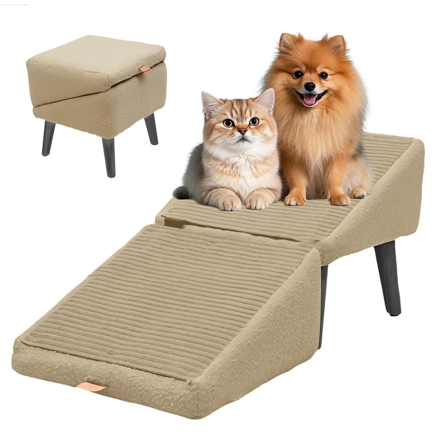 Escaliers pour chiens pliables rampe de compagnie antidérapante pour moyen grand chien