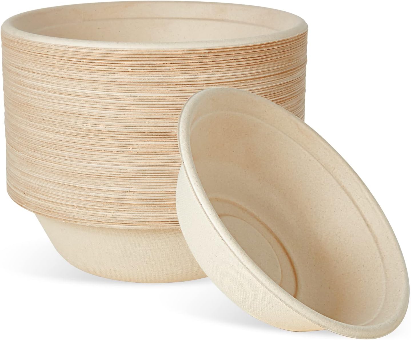 ECOLipak 12 oz Paper Bowls, [150-Pack] Compostable Paper Bowls Bulk, Heavy-duty Disposable Soup Bowls for Hot And Cold Food : Health & Household