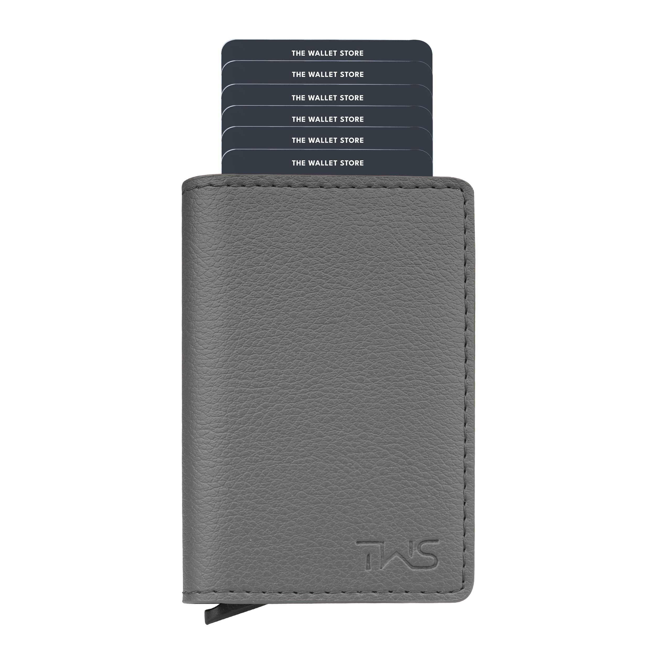 The Wallet Store Vivid Vault RFID Protected Metal Cardholder - Grey