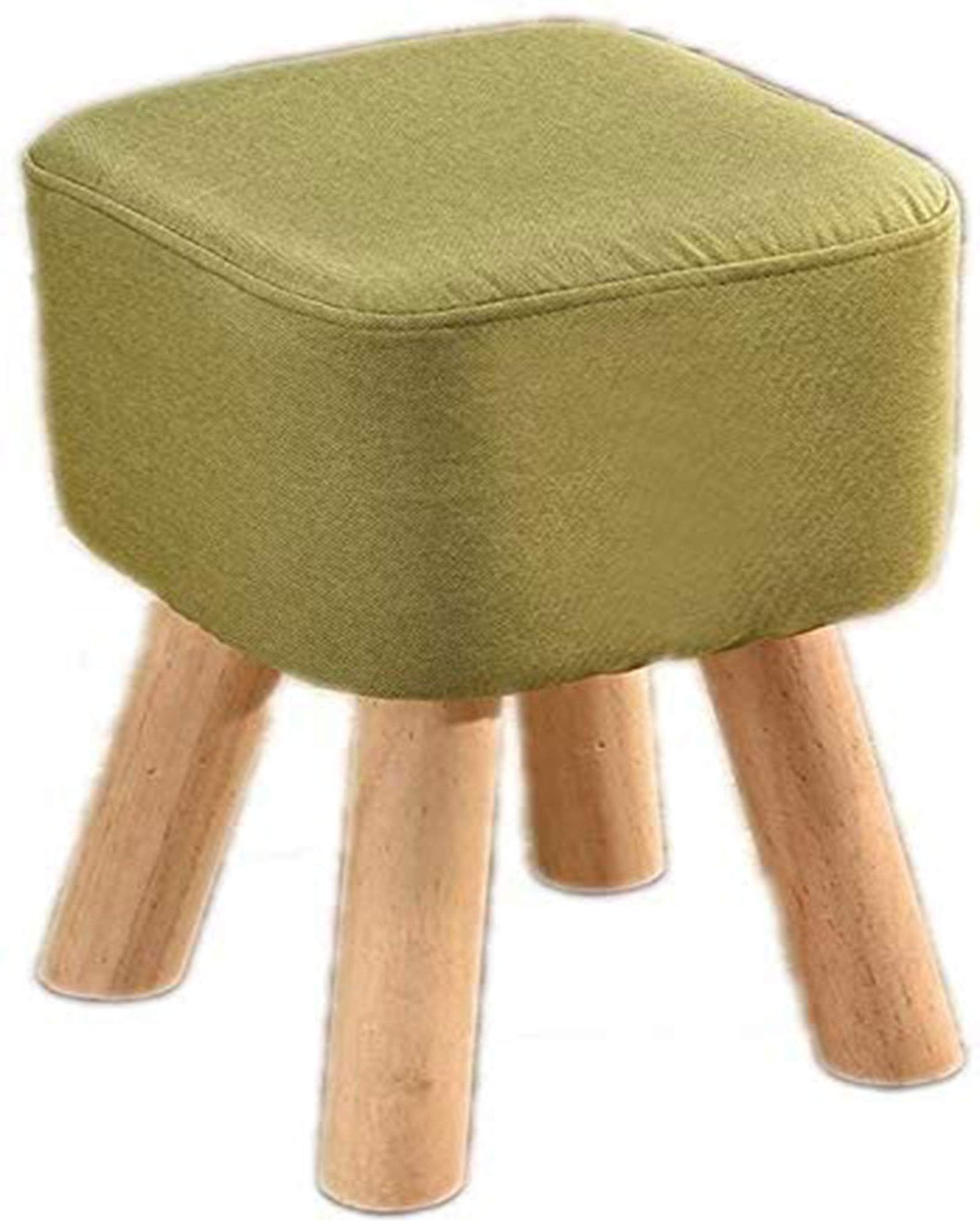Siège carré en bois avec revêtement rembourré de haute qualité