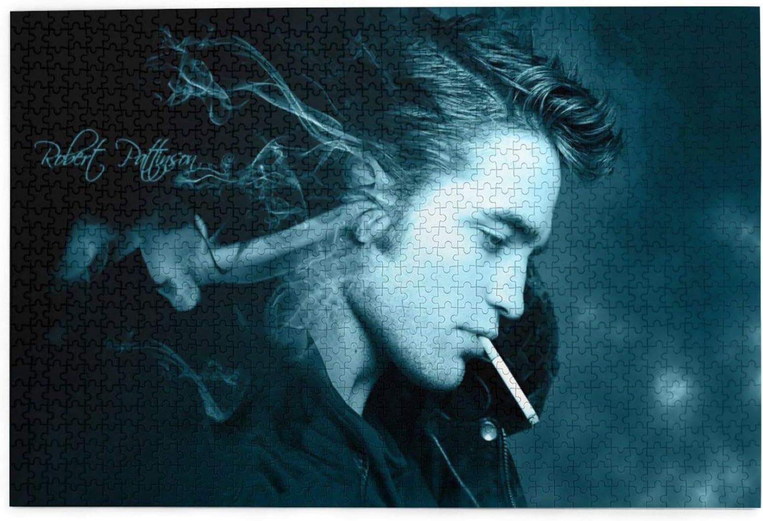 Robert Pattinson Jigsaw Puzzle 1000 Piece Puzzles for Kids Adults, Adult Puzzles Premium Quality Recycled Material
