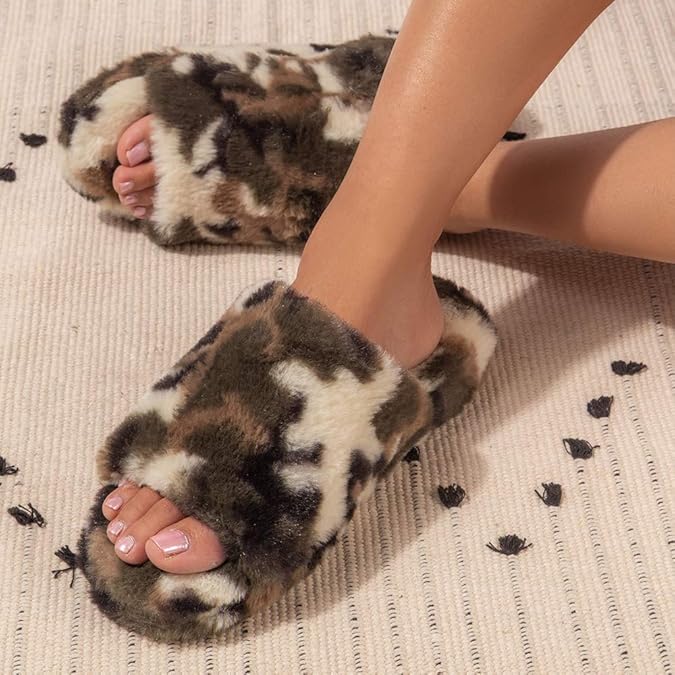 Qupid fur sandals Clearance