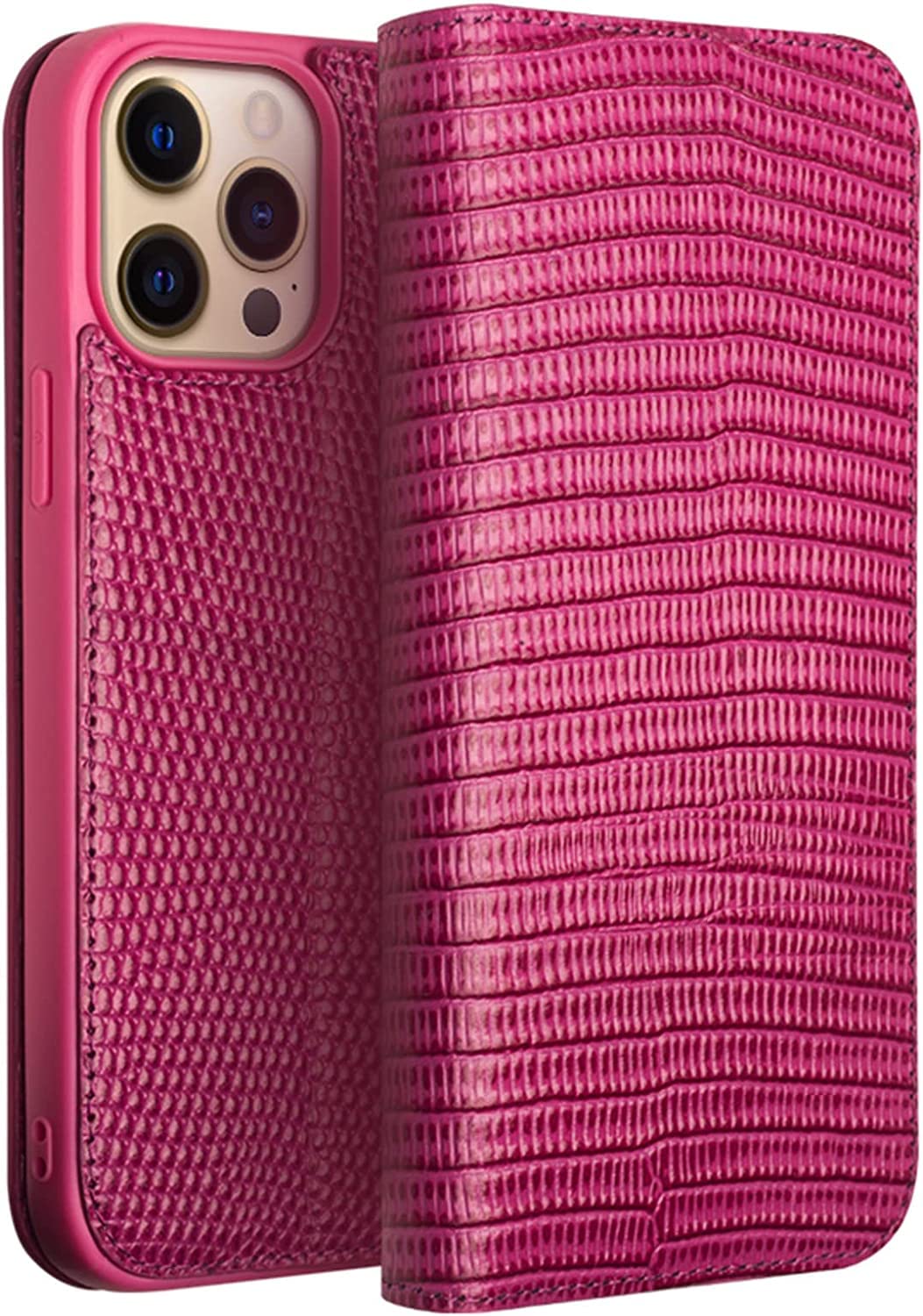 Étui de téléphone motif crocodile iPhone 14 Pro Max pour ranger vos cartes en toute sécurité