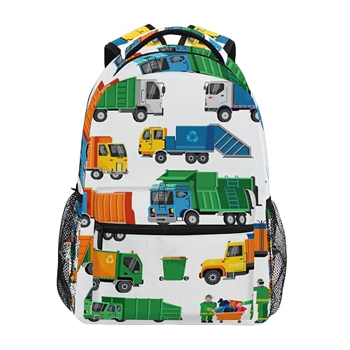 UWSG Kids Garbage Trucks Backpack Bookbag