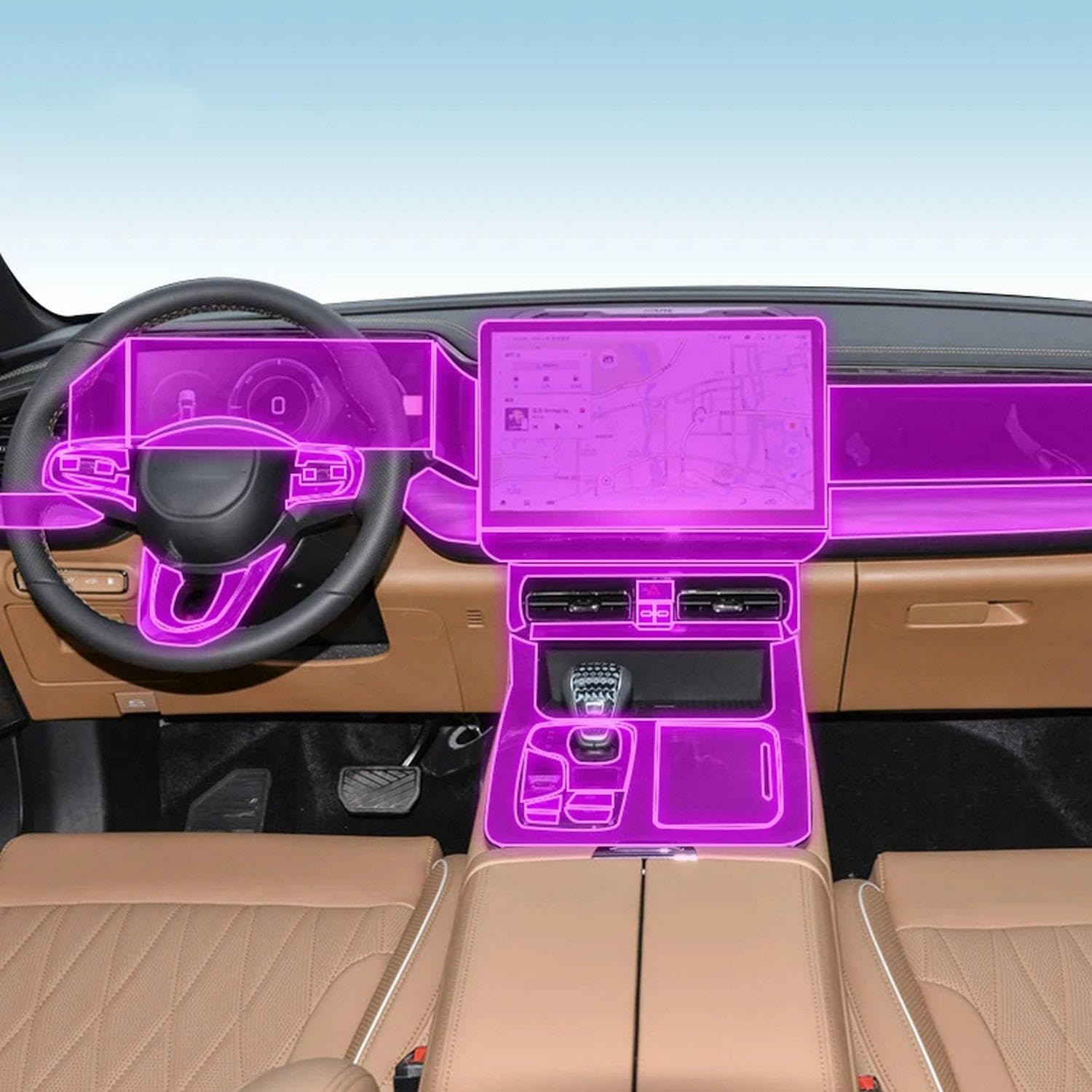 Protection écran tactile GAC ES9 PHEV 2024 pour voyages en famille
