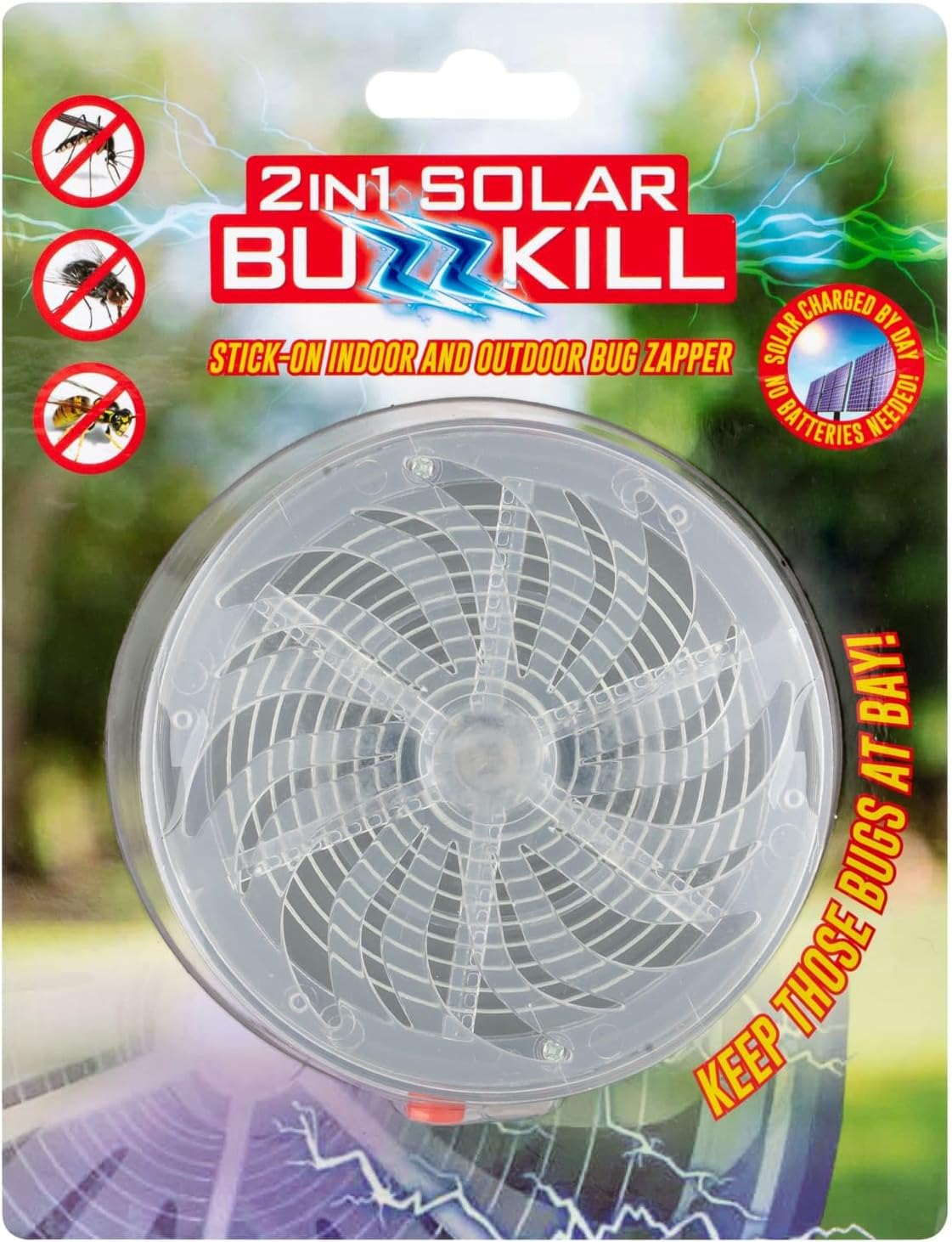 New Solar Powered Solar Buzzkill Indoor Insect Fly Mosquito Bug Zapper ...