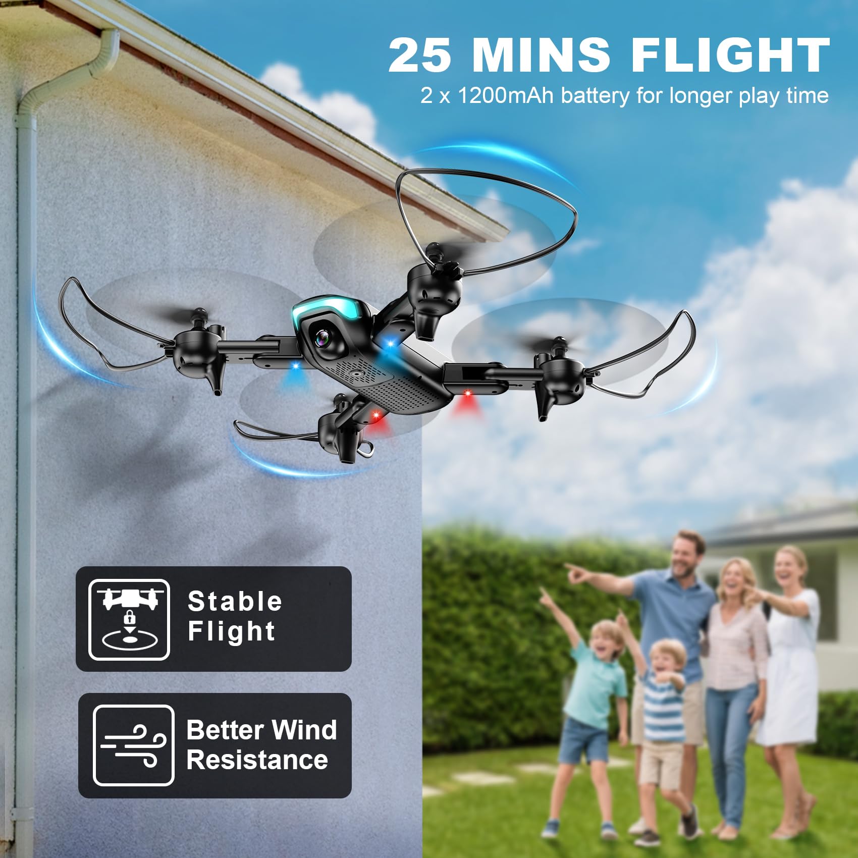 Foldable 1080P Beginner Drone Gallery Image