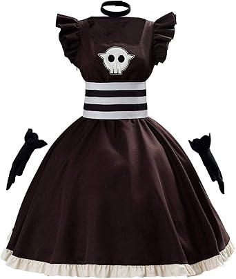 RongJun Nene Yashiro Dress Cosplay Costume Tea Party Dress with Accessories Full Set Halloween Lolita Dress School Uniform