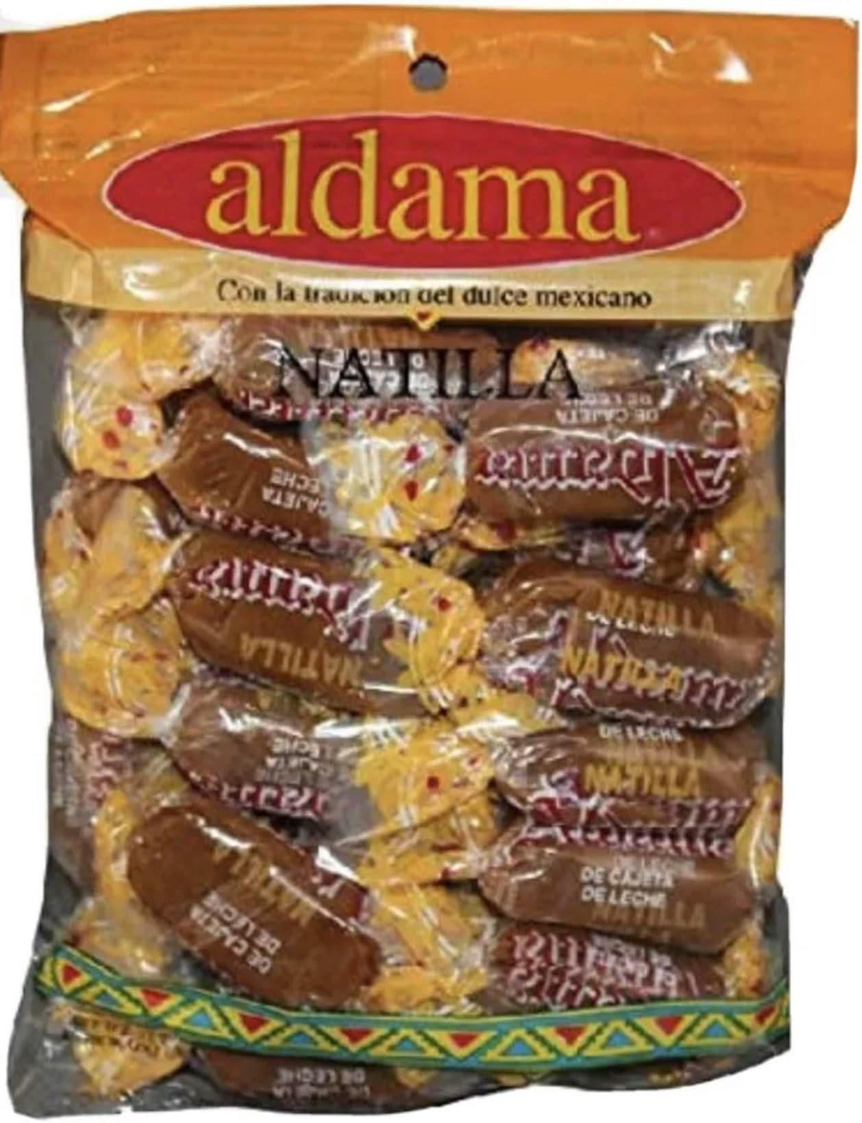 Mexican Natillas Milk-candy (cajeta) - Each bag contains 20 units.