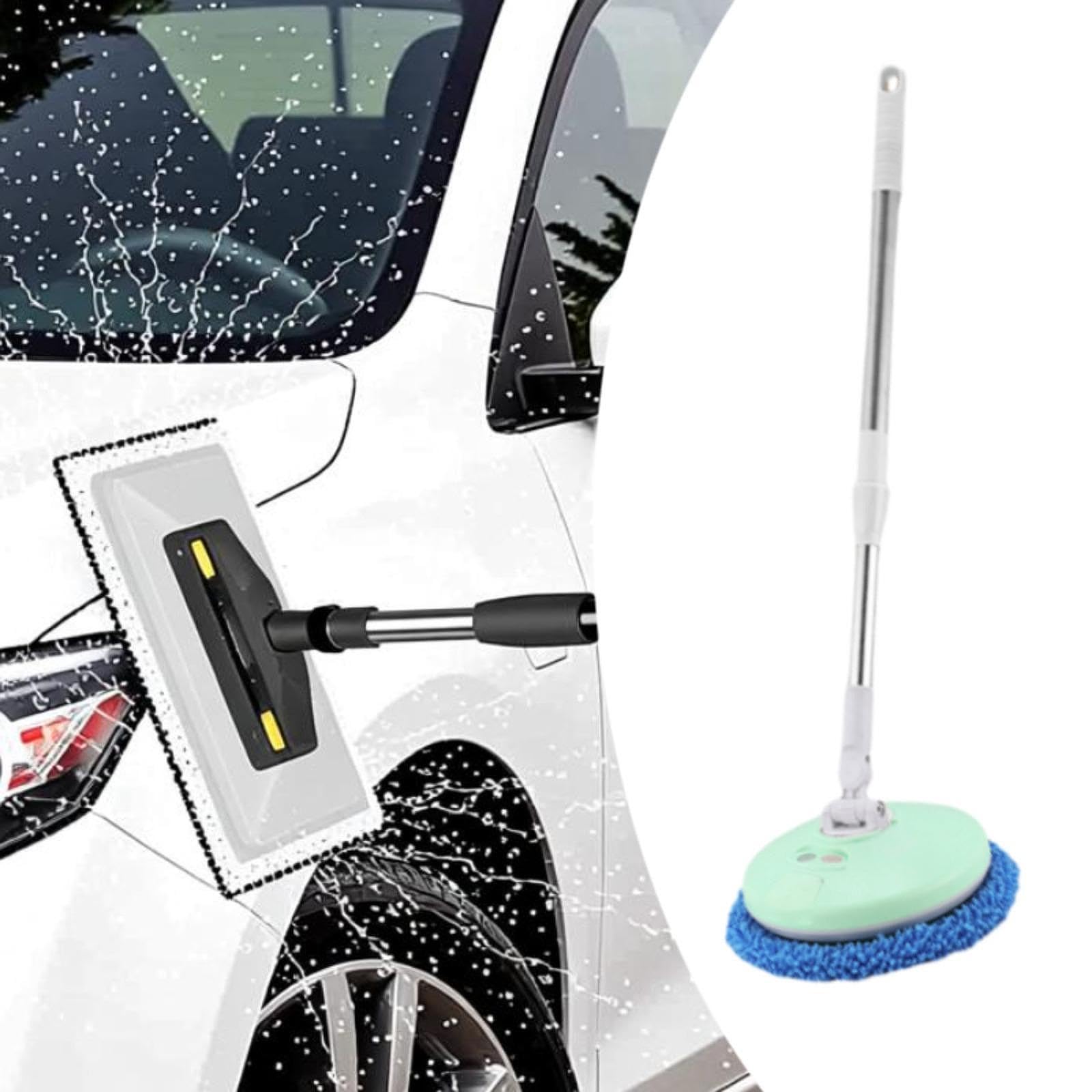 Fregona Eléctrica, Fregona Limpiacristales, Versátil, Limpiador de Suelos, Mango Regulable, para Ventanas, Coches, Hogar Y Suelos , Verde
