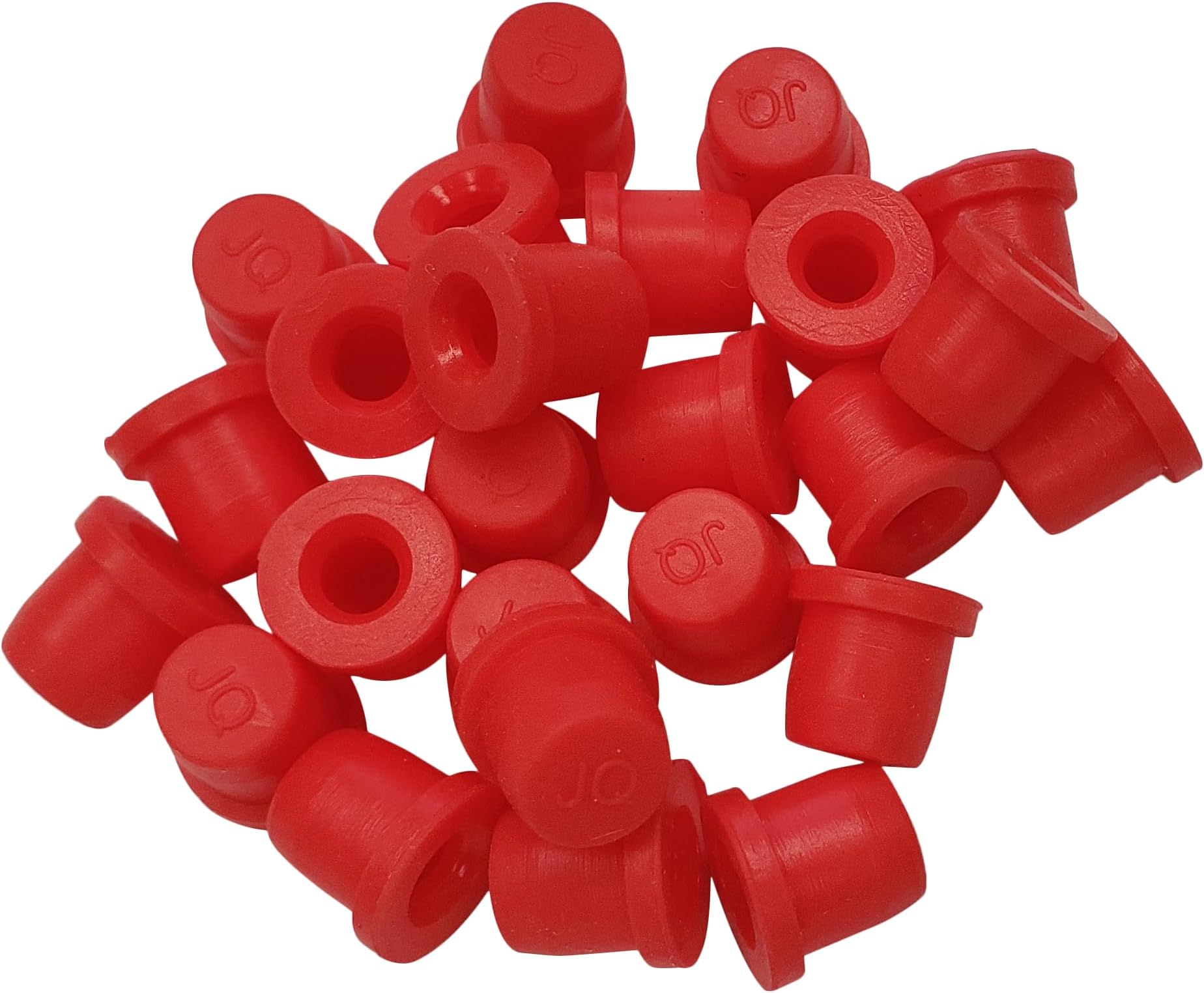(25 Pack) Red - Brake Bleeder Screw Caps Grease Zerk Fitting Cap Rubber Dust Cover