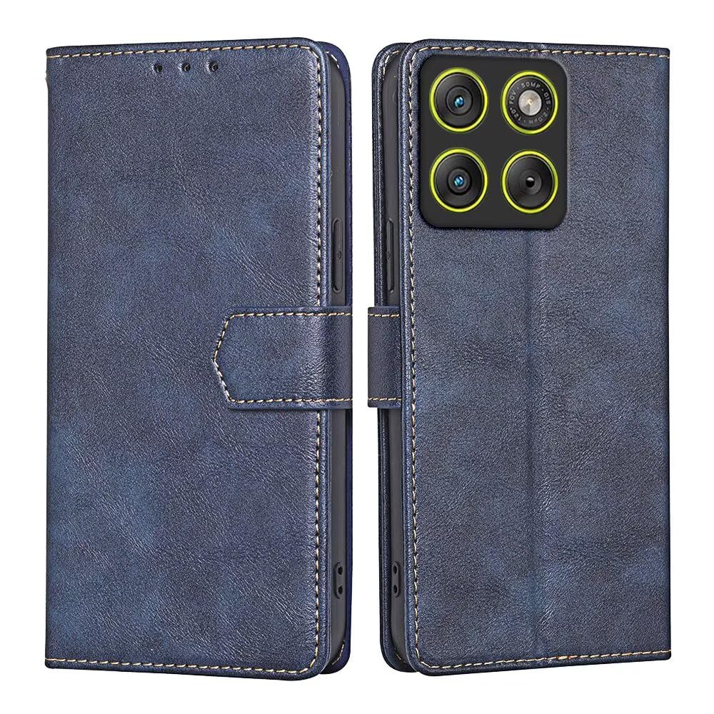 RankOne Etui na telefon komórkowy Motorola Moto Edge 70 Fusion (6,78" cala) etui na telefon komórkowy ze skóry - etui z zapięciem magnetycznym - etui ochronne - niebieskie