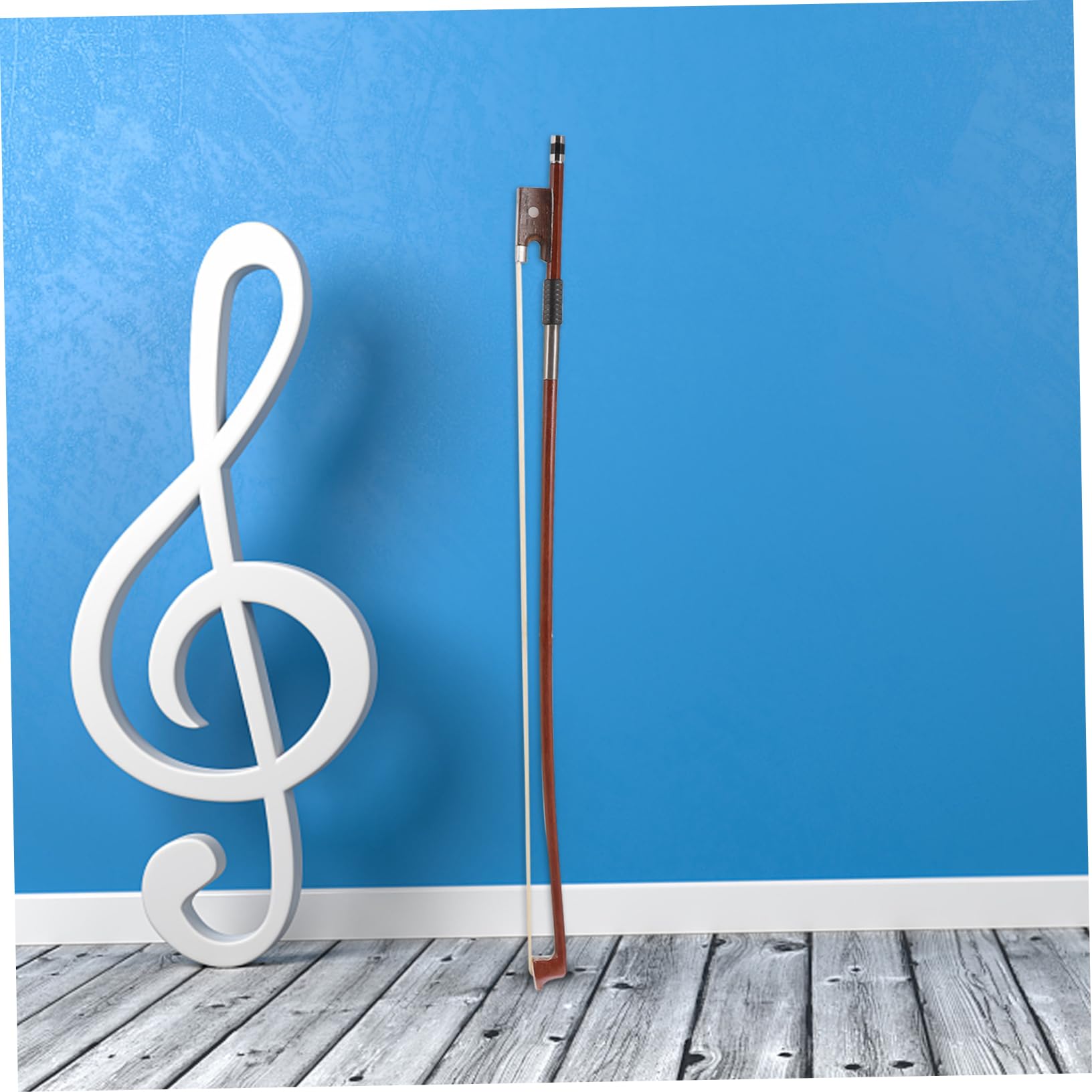 ibasenice Violin Bow An Fittings Cello Bow 4/4 Guitar Stunning Hair Bows Instrument Guitar Accessories Guitar Bow Wood Accessory Fiber Rod Fiddle White Ponytail Student Mongolia Balance