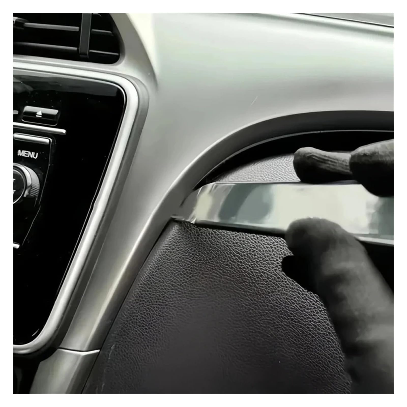 Stainless Steel Car Trim Removal Pry Tool Door Panel Fastener Driver (czerwony)