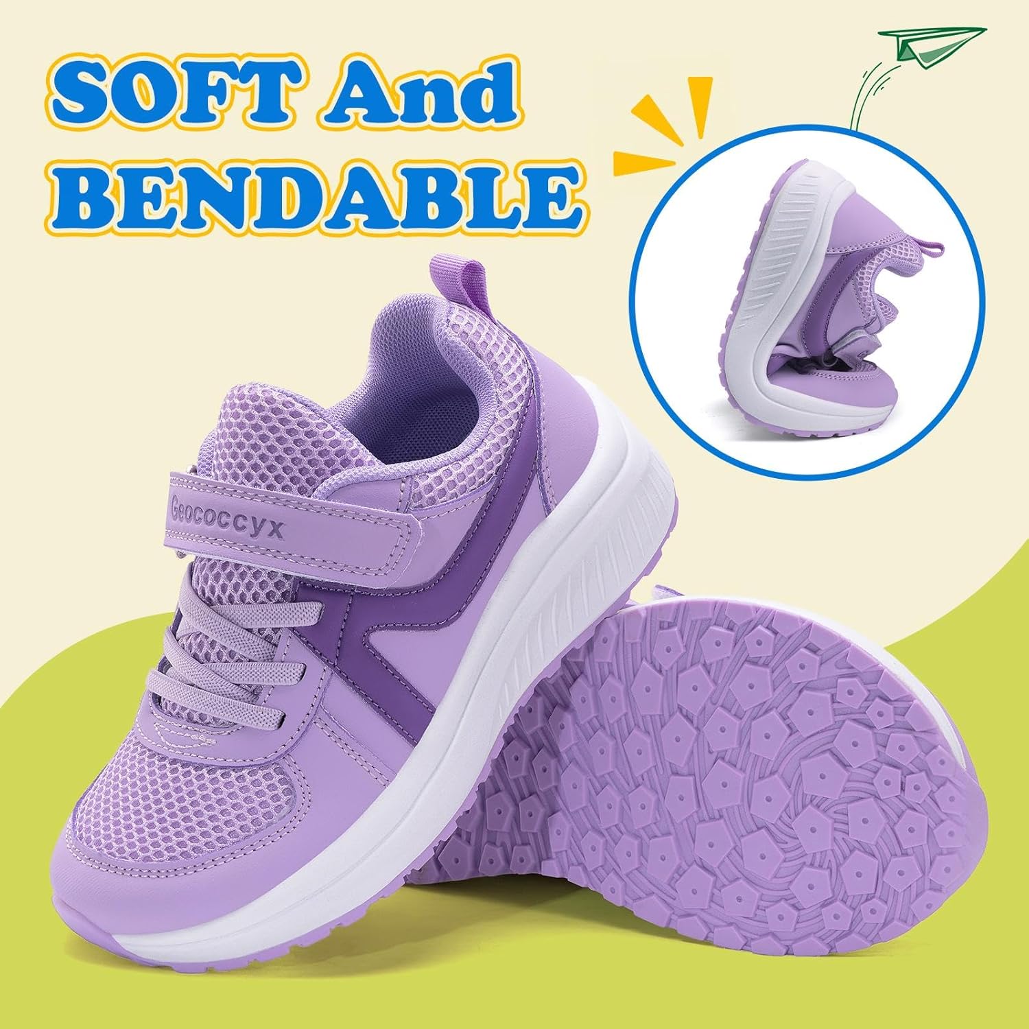 Boys Wide Toe Box Sneakers Girls Tennis Running Shoes Breathable Walking Trainers for Kids - Image 6