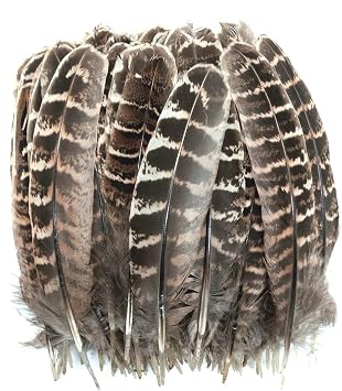 100pcs Natural Color Pheasant Feathers 5-7 Inches Spotted Wing Quill Feathers for Hats Crafts Clothing Mask Decorating Party Decorations Accessories