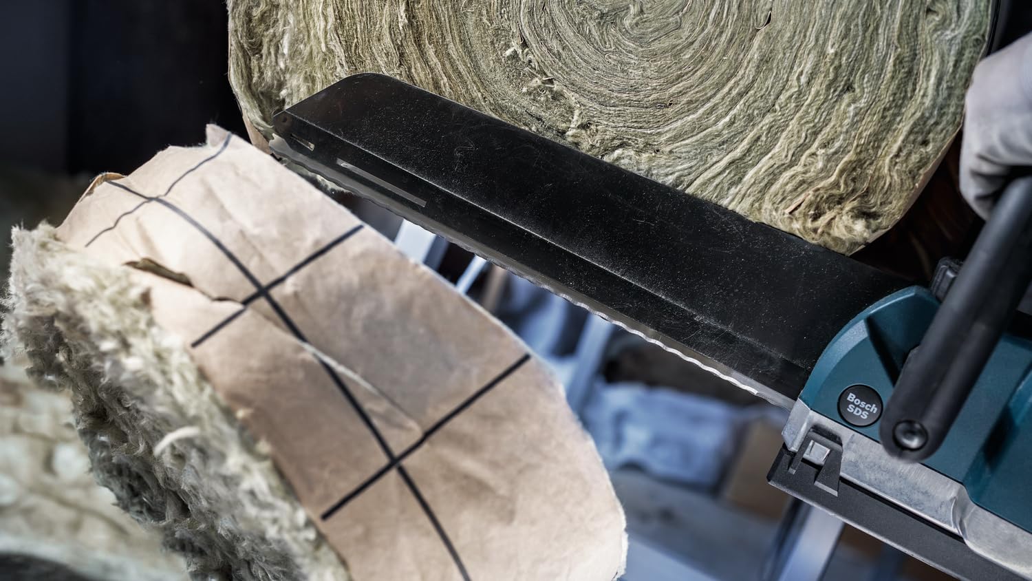 Bosch 2x Lame de scie tandem PRO Fibre Insulation TF350WM (pour Laine minérale, Laine minérale, Longueur 408 mm, Professional Accessoire Scie tandem polyvalente)