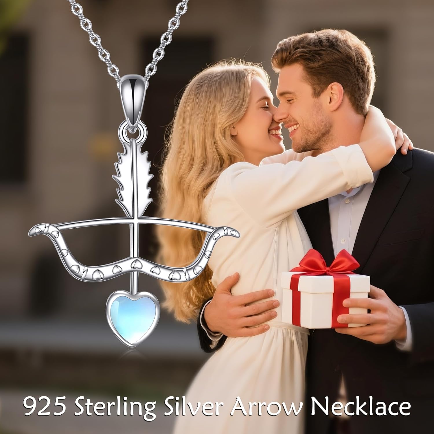 Arrow Necklace 925 Sterling Silver Bow Arrow Pendant Necklace Archery Jewelry Gifts for Women - Image 6