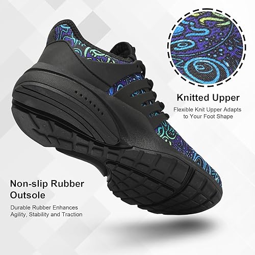 Vista 5 de Troadlop - Tenis de correr para hombre, antideslizantes, transpirables, ligeras, resistentes al deslizamiento, deportivas, para caminar, gimnasio