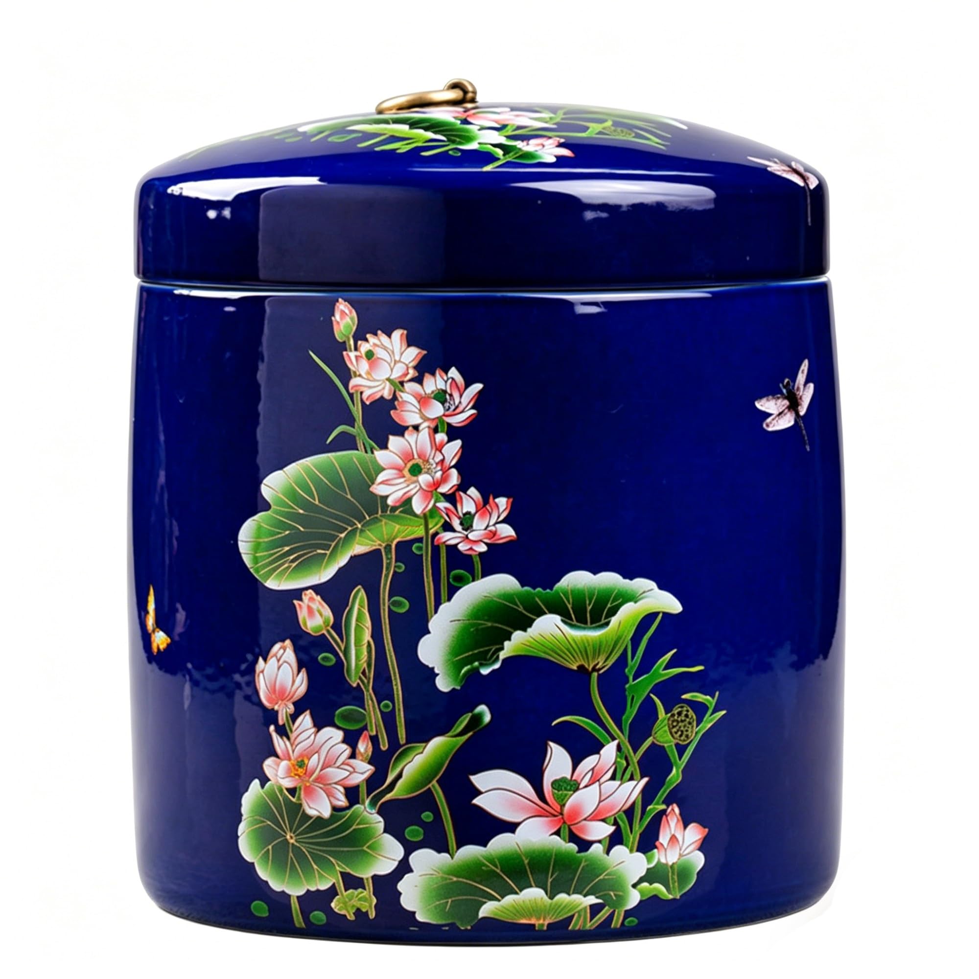 Mmleyn One Color Ceramic Rice Storage Jar With Airtight Lid, Large 10L Food Storage Container & Rice Dispenser Pot, Sealed Flour Grain Bucket For Kitchen Pantry Organization