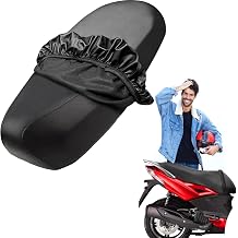 Universal Motorcycle Seat Cover, Waterproof Seat Covers with Elastic Band for Most Motorcycle Electric VehicleBlack