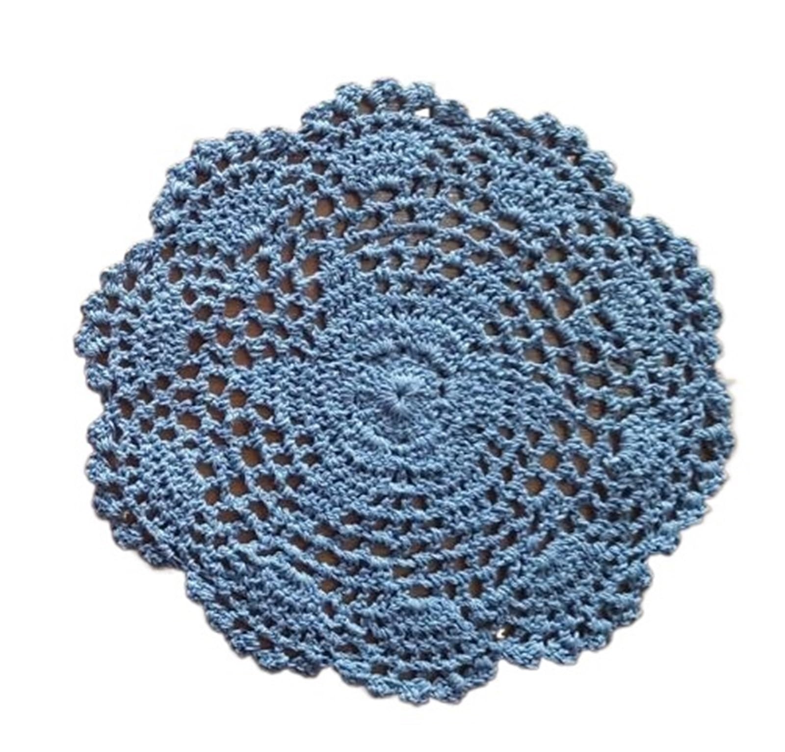 5Pcs Shabby Chic Vintage Crocheted Doilies Handmade Crochet Coasters Cotton Lace Cup Mat Placemat for Cup