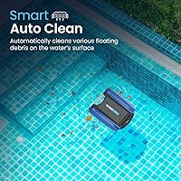 Vista 4 de Betta SE - Limpiador robótico automático de superficie de piscina con batería de limpieza continua 24/7 y motores tolerantes al cloro de sal doble