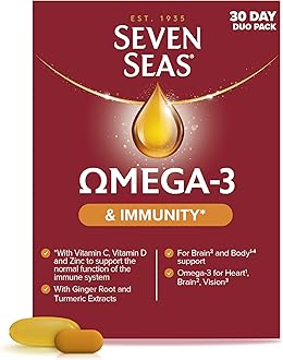 Omega-3 Fish Oil and Immunity, With Vitamin C, Vitamin D, Duo Pack: 30 Capsulesplus30 Tablets