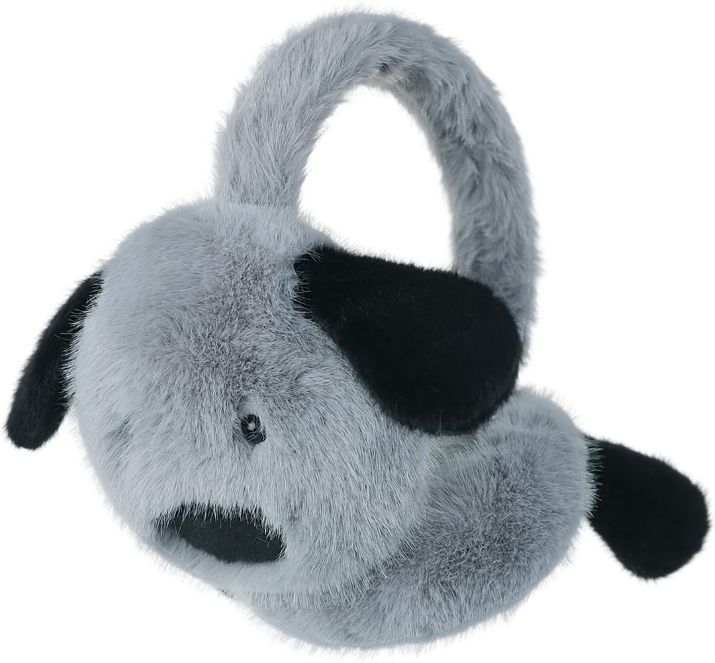 JIAHG Cute Cartoon Animal Winter Earmuffs Soft Faux Fur Ear Warmers Adjustable for Adults Teens Thermal Plush Ear Muffs